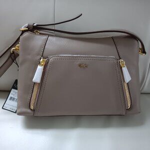 Lauren Ralph Lauren Leather Crossbody Shoulder Bag NWT